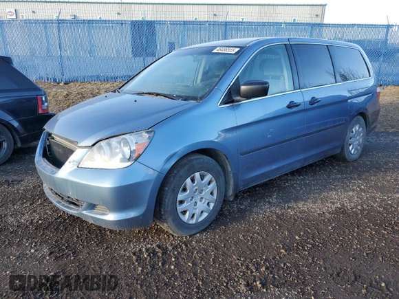 2006 Honda Odyssey LX with VIN 5FNRL38286B508295, listed as a Copart auction lot 46486555 with 352,003 mi miles and Salvage Title. Bid and sale history available at carsss.com. Image 1.