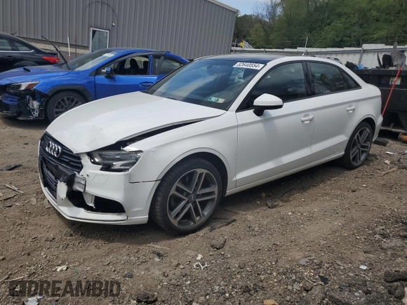 2017 Audi A3 Sedan Premium with VIN WAUB8GFF3H1020963, listed as a Copart auction lot 52640554 with 51,820 mi miles. Bid and sale history available at carsss.com. Image 1.