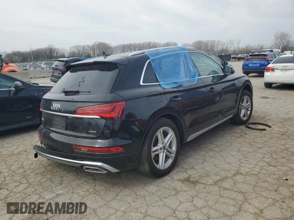 2024 Audi Q5 S line Premium Plus with VIN WA1E2AFY3R2129672, listed as a Copart auction lot 47786635 with Not provided miles and Salvage title. Bid and sale history available at DreamBid. Image 3.