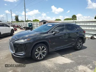 2020 Lexus RX 450h with VIN 2T2HGMDA5LC055879, listed as a Copart auction lot 59871755 with 100,964 mi miles and Non repairable. Bid and sale history available at DreamBid. Image 1.