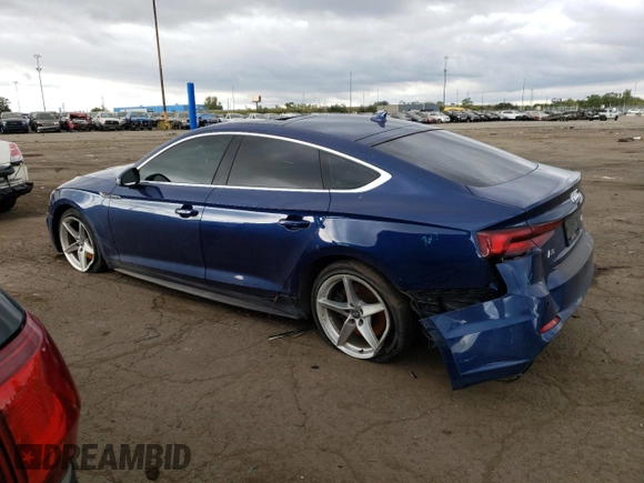 2018 Audi A5 Sportback Premium Plus with VIN WAUENCF52JA087355, listed as a Copart auction lot 69215303 with 51,751 mi miles. Bid and sale history available at carsss.com. Image 2.