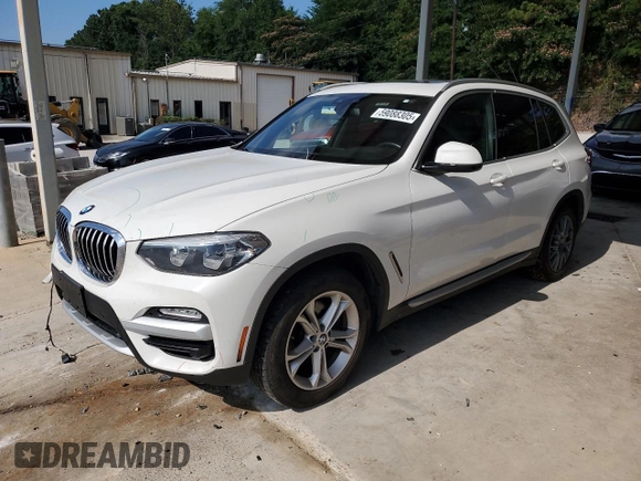 2019 BMW X3 sDrive30i z VIN 5UXTR7C53KLF25057, wystawiony jako Copart lot #59088305 z przebiegiem 148 641 mil mil oraz Szkoda całkowita • Salvage title. Historia ofert i sprzedaży dostępna na DreamBid. Obrazek 1.