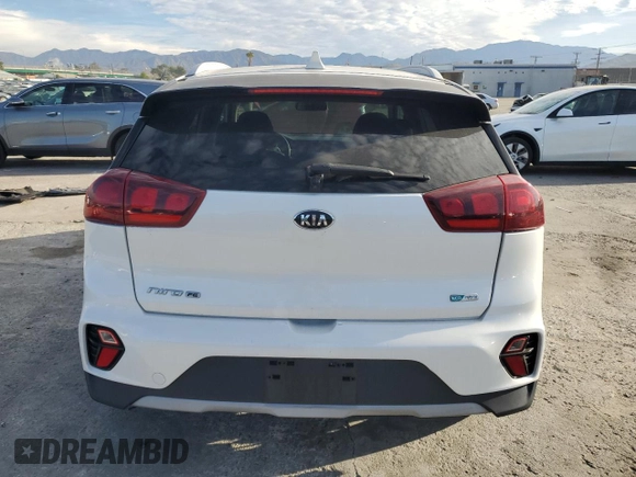 2020 Kia Niro LX with VIN KNDCB3LCXL5423481, listed as a Copart auction lot 45667435 with 77,094 mi miles and Salvage Title. Bid and sale history available at carsss.com. Image 6.