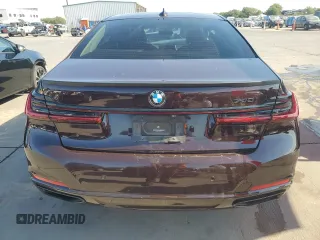 2020 BMW 7 Series 740i with VIN WBA7T2C05LCD70988, listed as a Copart auction lot 63090583 with 0 mi miles. Bid and sale history available at carsss.com. Image 6.