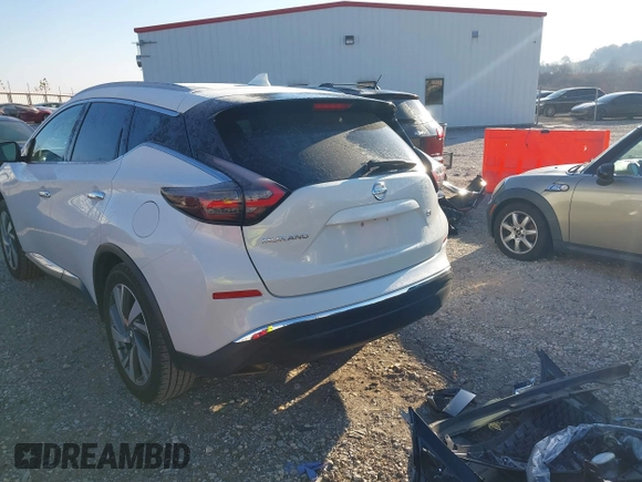2019 Nissan Murano Platinum with VIN 5N1AZ2MJ4KN155449, listed as a IAAI auction lot 40975815 with 100,133 mi miles and . Bid and sale history available at DreamBid. Image 3.