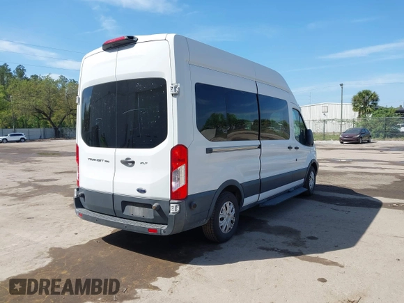 2018 Ford Transit Passenger XL with VIN 1FBZX2XM3JKA53258, listed as a IAAI auction lot 41764456 with 89,022 mi miles and . Bid and sale history available at DreamBid. Image 4.