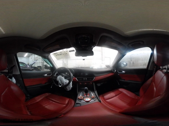 2019 Alfa Romeo Giulia Ti with VIN ZARFAMBN3K7608778, listed as a IAAI auction lot 41238451 with 1 mi miles. Bid and sale history available at carsss.com. Image 18.