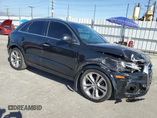 2017 Audi Q3 Premium Plus with VIN WA1HCCFS0HR009755, listed as a Copart auction lot 52728145 with 105,459 mi miles and Salvage title. Bid and sale history available at DreamBid. Image 4.