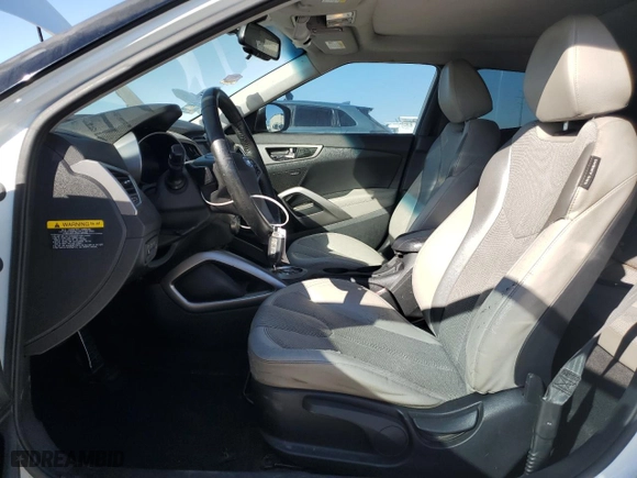 2012 Hyundai Veloster w/Black Int with VIN KMHTC6AD0CU054402, listed as a Copart auction lot 47473865 with 144,866 mi miles and Salvage Title. Bid and sale history available at carsss.com. Image 7.
