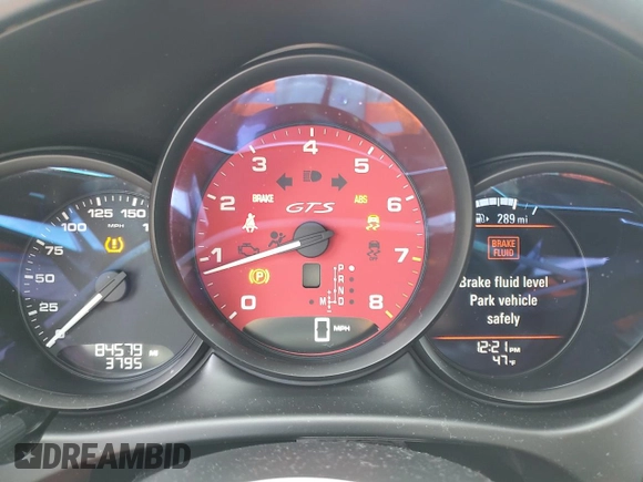 2017 Porsche Macan GTS with VIN WP1AG2A56HLB56316, listed as a Copart auction lot 48601165 with 84,579 mi miles and Salvage Title. Bid and sale history available at DreamBid. Image 9.