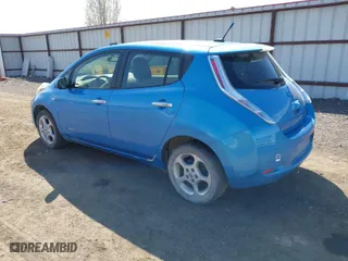 2012 Nissan LEAF SL with VIN JN1AZ0CP3CT018064, listed as a IAAI auction lot 42042183 with 35,728 mi miles. Bid and sale history available at carsss.com. Image 3.