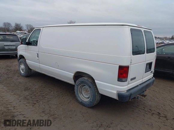 2008 Ford Econoline Cargo Commercial with VIN 1FTNE24W68DB10377, listed as a IAAI auction lot 41110699 with 252,737 mi miles and . Bid and sale history available at carsss.com. Image 3.