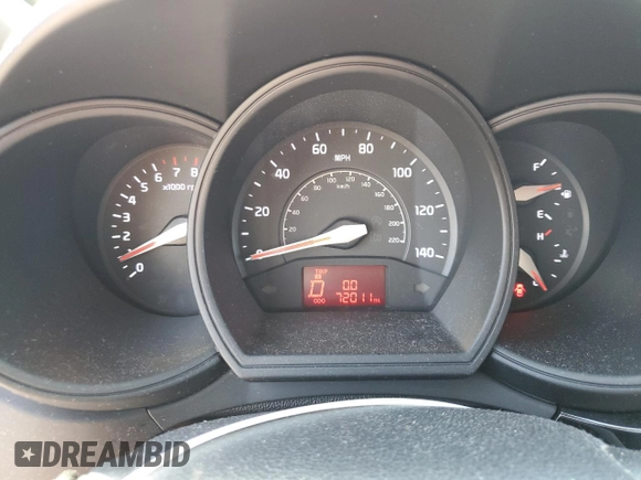 2017 Kia Rio LX with VIN KNADM4A35H6006856, listed as a Copart auction lot 53084585 with 72,011 mi miles and Salvage Title. Bid and sale history available at carsss.com. Image 9.