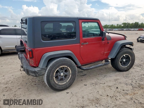 2008 Jeep Wrangler X with VIN 1J4FA24188L503687, listed as a Copart auction lot 61810715 with 117,489 mi miles and Salvage title. Bid and sale history available at DreamBid. Image 3.