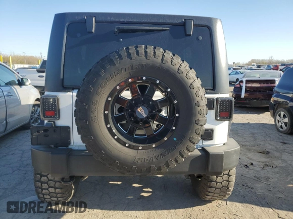 2018 Jeep Wrangler Unlimited Sport S with VIN 1C4BJWDG5JL846821, listed as a Copart auction lot 53310315 with 84,880 mi miles and Salvage title. Bid and sale history available at DreamBid. Image 6.