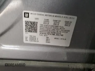 2021 GMC Terrain SLE with VIN 3GKALTEV7ML341748, listed as a Copart auction lot 89196355 with 41,618 mi miles and Salvage Title. Bid and sale history available at carsss.com. Image 13.