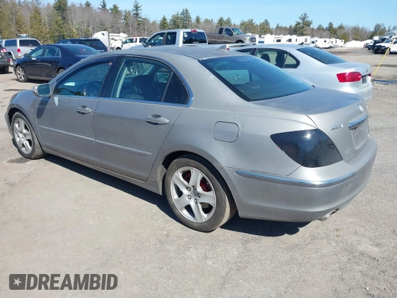 2005 Acura RL with VIN JH4KB16505C013847, listed as a IAAI auction lot 41805830 with 289,564 mi miles. Bid and sale history available at carsss.com. Image 3.