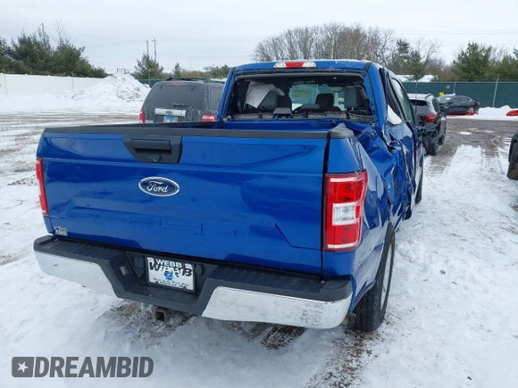 2018 Ford F-150 XL with VIN 1FTEX1CB3JFB23293, listed as a IAAI auction lot 41619965 with 53,655 mi miles and . Bid and sale history available at DreamBid. Image 4.