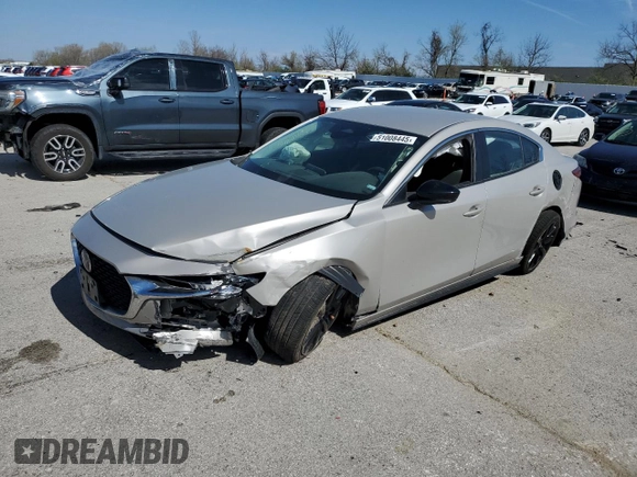 2025 Mazda 3 S Select Sport with VIN 3MZBPABM1SM458167, listed as a Copart auction lot 51008445 with Not Provided miles and Salvage Title. Bid and sale history available at carsss.com. Image 1.