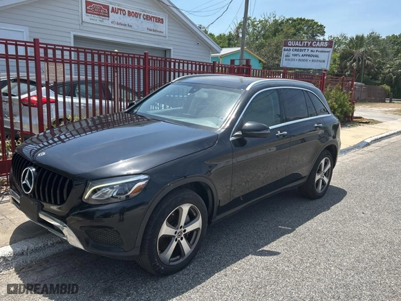 2019 Mercedes-Benz GLC with VIN WDC0G4JBXKV139183, listed as a Copart auction lot 54630905 with 55,145 mi miles and Salvage Title. Bid and sale history available at carsss.com. Image 2.