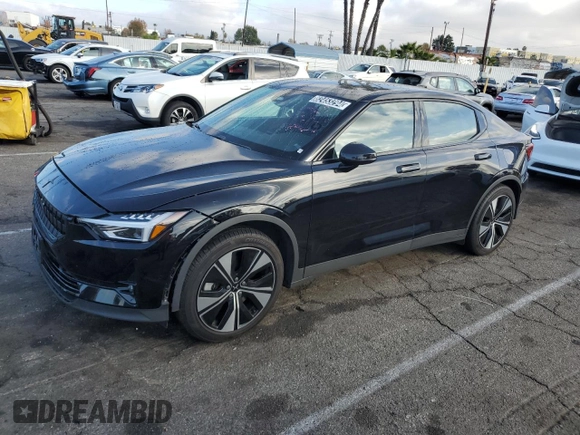 2023 Polestar 2 with VIN YSMEG3KA9PL162652, listed as a Copart auction lot 82453294 with 38,708 mi miles and Clean Title. Bid and sale history available at carsss.com. Image 1.