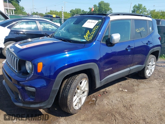 2021 Jeep Renegade 80th Anniversary z VIN ZACNJDBB9MPM67102, wystawiony jako IAAI lot #42636992 z przebiegiem 57 852 mil mil oraz . Historia ofert i sprzedaży dostępna na DreamBid. Obrazek 18.