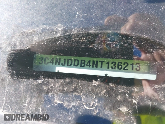 2022 Jeep Compass Trailhawk with VIN 3C4NJDDB4NT136213, listed as a IAAI auction lot 41689612 with 50,091 mi miles and . Bid and sale history available at DreamBid. Image 19.