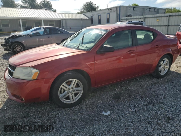 2008 Dodge Avenger SXT with VIN 1B3LC56KX8N299636, listed as a Copart auction lot 53743195 with 116,924 mi miles and Salvage Title. Bid and sale history available at DreamBid. Image 1.
