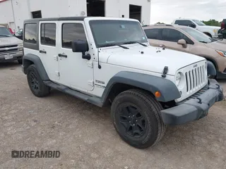 2018 Jeep Wrangler Unlimited Sport S with VIN 1C4HJWDG2JL928693, listed as a IAAI auction lot 42219700 with 79,211 mi miles and . Bid and sale history available at DreamBid. Image 1.
