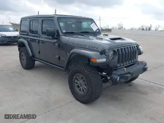 2022 Jeep Wrangler Unlimited Rubicon 392 with VIN 1C4JJXSJXNW102670, listed as a IAAI auction lot 41499424 with 83,168 mi miles. Bid and sale history available at carsss.com. Image 1.