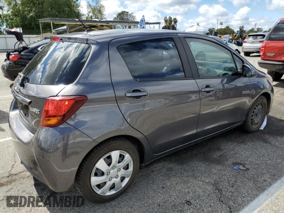 2015 Toyota Yaris L with VIN VNKKTUD30FA031562, listed as a Copart auction lot 48638165 with 84,919 mi miles and Clean Title. Bid and sale history available at DreamBid. Image 3.