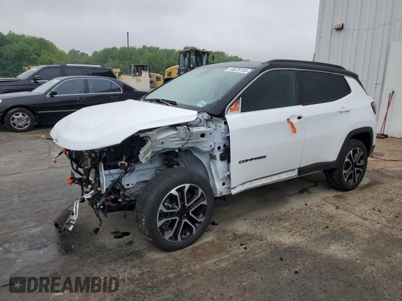 2024 Jeep Compass Limited с VIN 3C4NJDCN4RT578913, выставлен на аукционе Copart как лот 55625155 с пробегом 18 880 миль миль и Списание • Salvage title. История ставок и продаж доступна на DreamBid. Изображение 1.