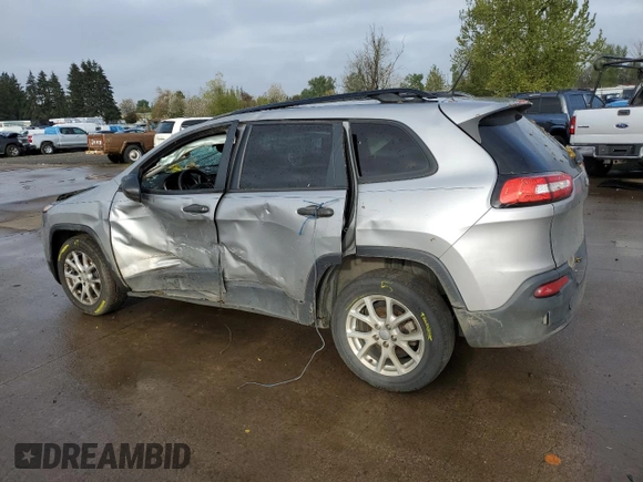2016 Jeep Cherokee Sport with VIN 1C4PJLAB0GW189379, listed as a Copart auction lot 52239555 with 142,699 mi miles and Salvage title. Bid and sale history available at DreamBid. Image 2.