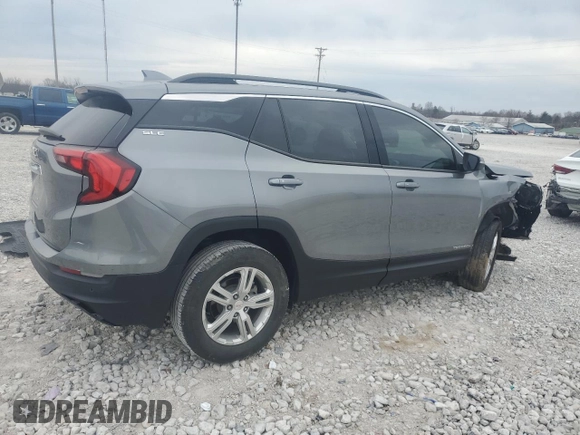 2020 GMC Terrain SLE with VIN 3GKALMEV5LL202108, listed as a Copart auction lot 47255375 with 44,187 mi miles and Salvage Title. Bid and sale history available at carsss.com. Image 3.