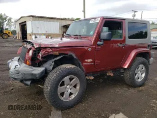 2008 Jeep Wrangler Sahara with VIN 1J4FA54178L566037, listed as a Copart auction lot 61439685 with 115,812 mi miles and Salvage title. Bid and sale history available at DreamBid. Image 1.