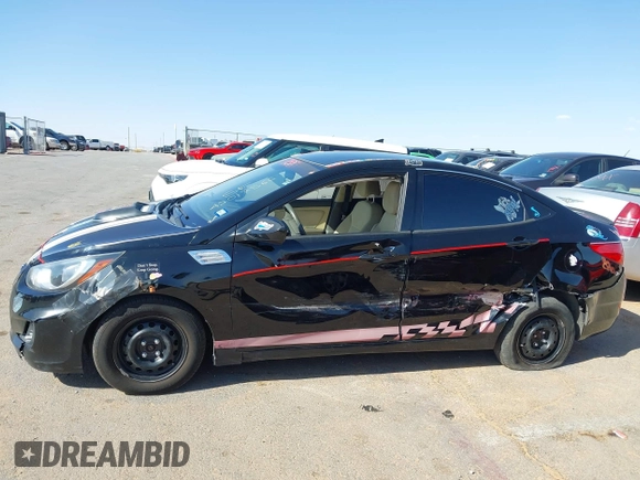 2014 Hyundai Accent GLS with VIN KMHCT4AE2EU749061, listed as a IAAI auction lot 42017566 with 93,929 mi miles. Bid and sale history available at carsss.com. Image 14.