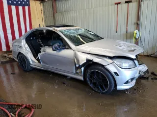 2009 Mercedes-Benz C 300 Sport with VIN WDDGF81X39R071490, listed as a Copart auction lot 61477135 with 138,068 mi miles and Salvage title. Bid and sale history available at DreamBid. Image 4.