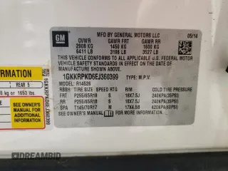 2014 GMC Acadia SLE with VIN 1GKKRPKD6EJ360399, listed as a Copart auction lot 48394735 with 168,345 mi miles and Salvage Title. Bid and sale history available at carsss.com. Image 13.