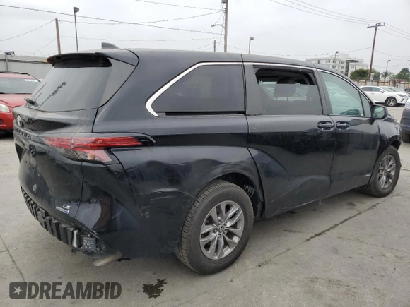 2021 Toyota Sienna LE z VIN 5TDKRKECXMS056186, wystawiony jako Copart lot #60854425 z przebiegiem 30 580 mil mil oraz Szkoda całkowita • Salvage title. Historia ofert i sprzedaży dostępna na DreamBid. Obrazek 3.