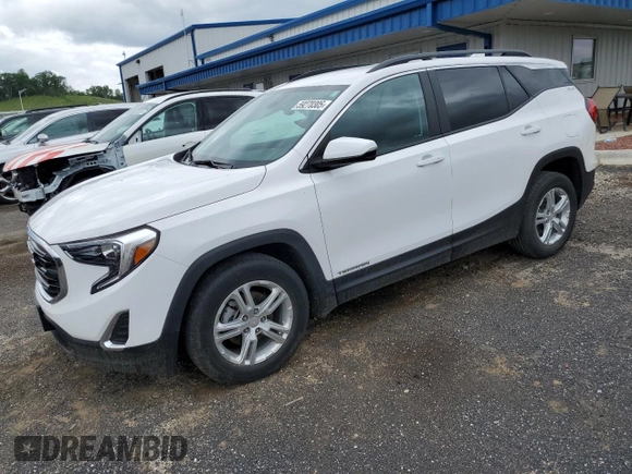 2021 GMC Terrain SLE with VIN 3GKALMEV2ML319887, listed as a Copart auction lot 59270305 with 36,338 mi miles and Salvage title. Bid and sale history available at DreamBid. Image 1.