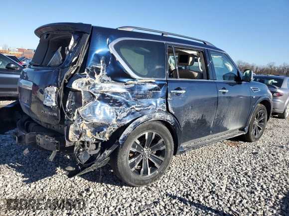 2019 Nissan Armada SV with VIN JN8AY2NC5K9584202, listed as a Copart auction lot 85111424 with Not Provided miles and Salvage Title. Bid and sale history available at carsss.com. Image 3.