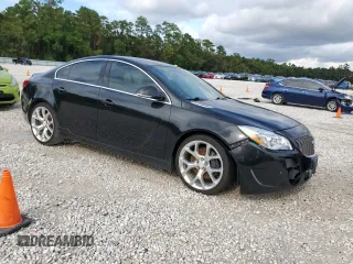 2015 Buick Regal GS with VIN 2G4GT5GX7F9143687, listed as a Copart auction lot 69527284 with 99,826 mi miles and Salvage Title. Bid and sale history available at DreamBid. Image 4.
