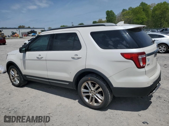 2017 Ford Explorer XLT with VIN 1FM5K8D84HGB59052, listed as a Copart auction lot 53406145 with 107,031 mi miles and Salvage Title. Bid and sale history available at carsss.com. Image 2.