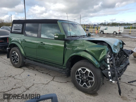 2023 Ford Bronco z VIN 1FMEE5BP1PLB18612, wystawiony jako Copart lot #53937575 z przebiegiem 28 536 mil mil oraz Szkoda całkowita • Salvage title. Historia ofert i sprzedaży dostępna na DreamBid. Obrazek 4.