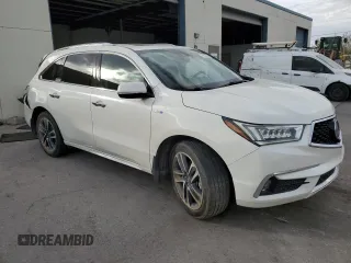 2017 Acura MDX Sport Hybrid w/Advance Pkg with VIN 5FRYD7H73HB001608, listed as a Copart auction lot 79456764 with 120,589 mi miles and Salvage Title. Bid and sale history available at carsss.com. Image 4.
