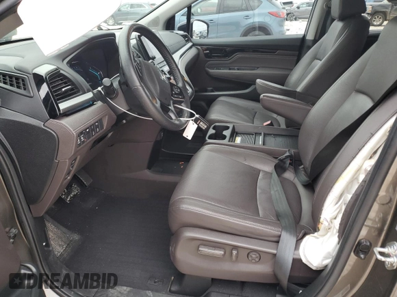 2019 Honda Odyssey Elite with VIN 5FNRL6H94KB004044, listed as a Copart auction lot 44556275 with 62,492 mi miles and Salvage Title. Bid and sale history available at DreamBid. Image 7.