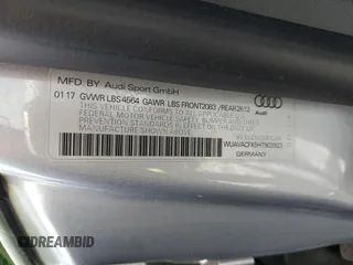 2017 Audi R8 z VIN WUAVACFX5H7903923, wystawiony jako Copart lot #57079895 z przebiegiem 53 882 mil mil oraz Szkody całkowita. Historia ofert i sprzedaży dostępna na DreamBid. Obrazek 12.