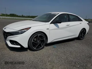 2023 Hyundai Elantra N Line z VIN KMHLR4AF4PU463108, wystawiony jako Copart lot #55013315 z przebiegiem 27 527 mil mil oraz Tytuł czysty. Historia ofert i sprzedaży dostępna na DreamBid. Obrazek 1.