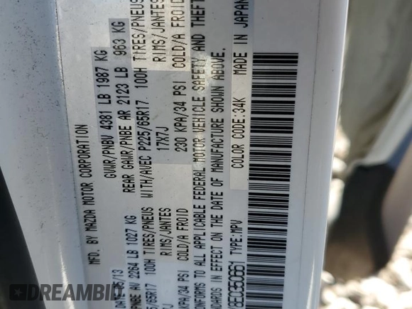 2014 Mazda CX-5 Touring with VIN JM3KE2CY8E0350661, listed as a Copart auction lot 51739805 with 219,351 mi miles and Salvage Title. Bid and sale history available at carsss.com. Image 14.