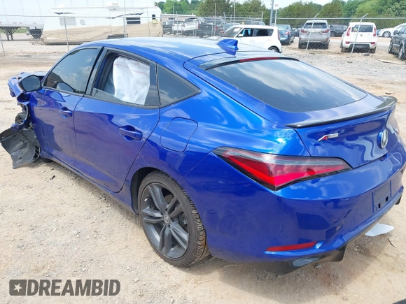 2023 Acura Integra w/A-Spec Package with VIN 19UDE4H35PA018458, listed as a IAAI auction lot 42279087 with 41,734 mi miles and . Bid and sale history available at DreamBid. Image 3.